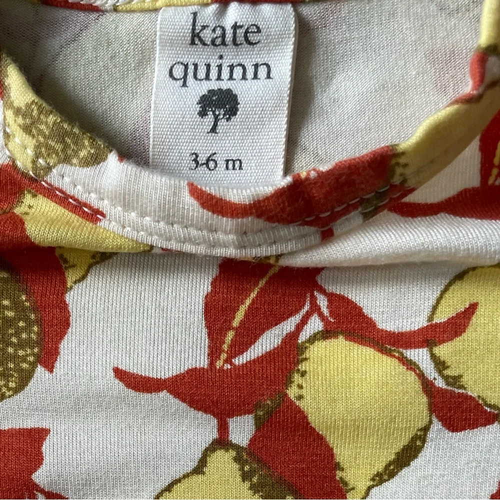 #089, kate quinn Kids Lemon Print One Piece, size 3-6 months